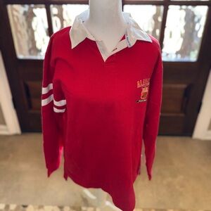 Vintage Russell Athletic Rugby Shirt Mens M Alabama Crimson Tide 90’s Old school
